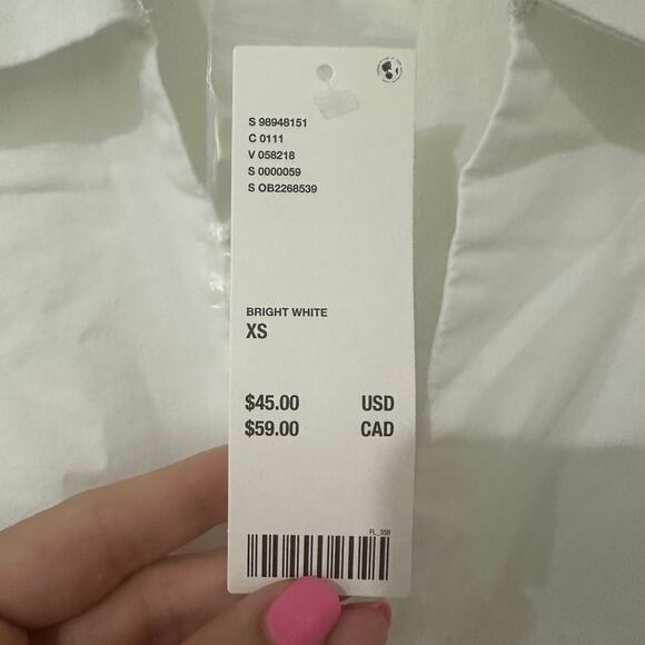 XS Urban Outfitters Party Girl Cotton Blend White Vest NWT - Picture 7 of 7